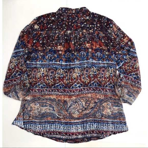 Chico's Indie Garden Paisley Print Blouse - Picture 10 of 15